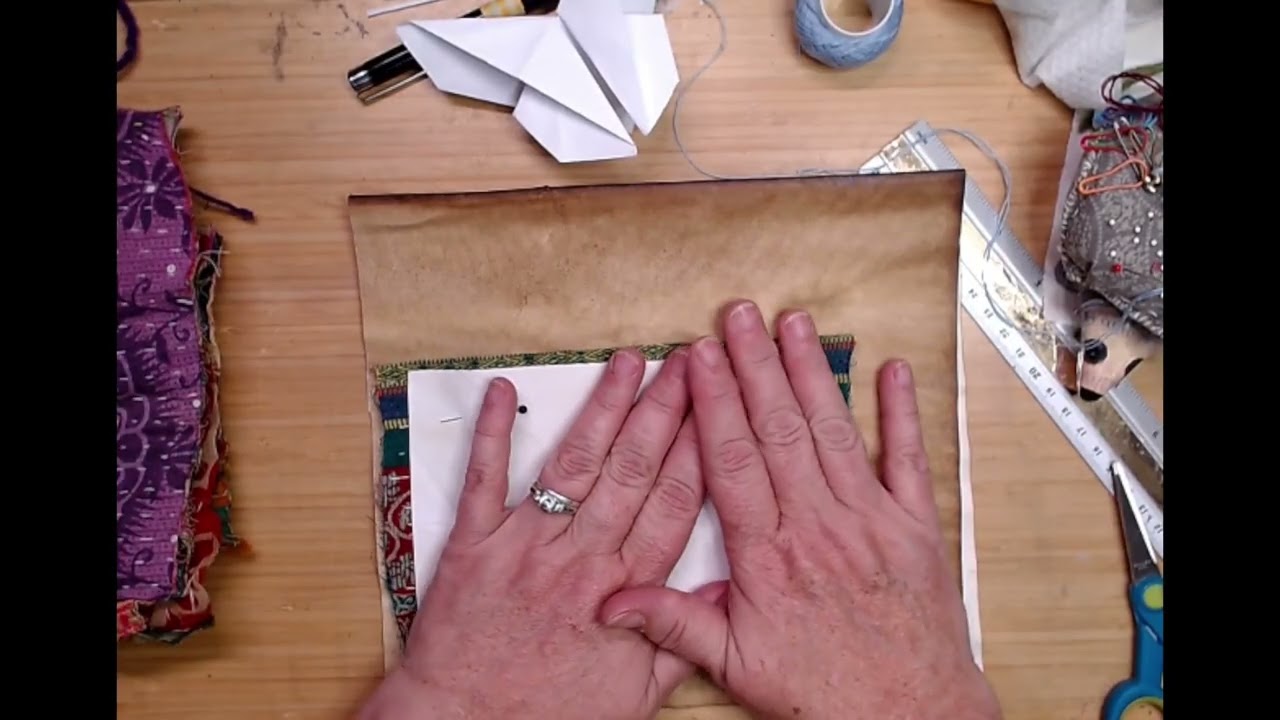How to make a Slow-stitched Origami inspired Butterfly