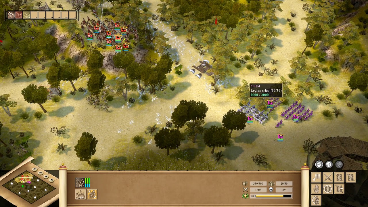 Praetorians HD Remaster - 1vs5 Egyptians Gameplay