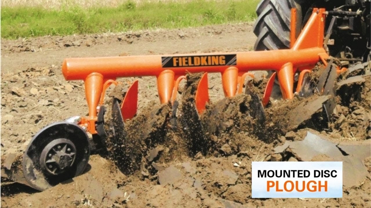 Mounted Disc Plough | Working of Plough - MB Plough by Fieldking | Tractor Implements