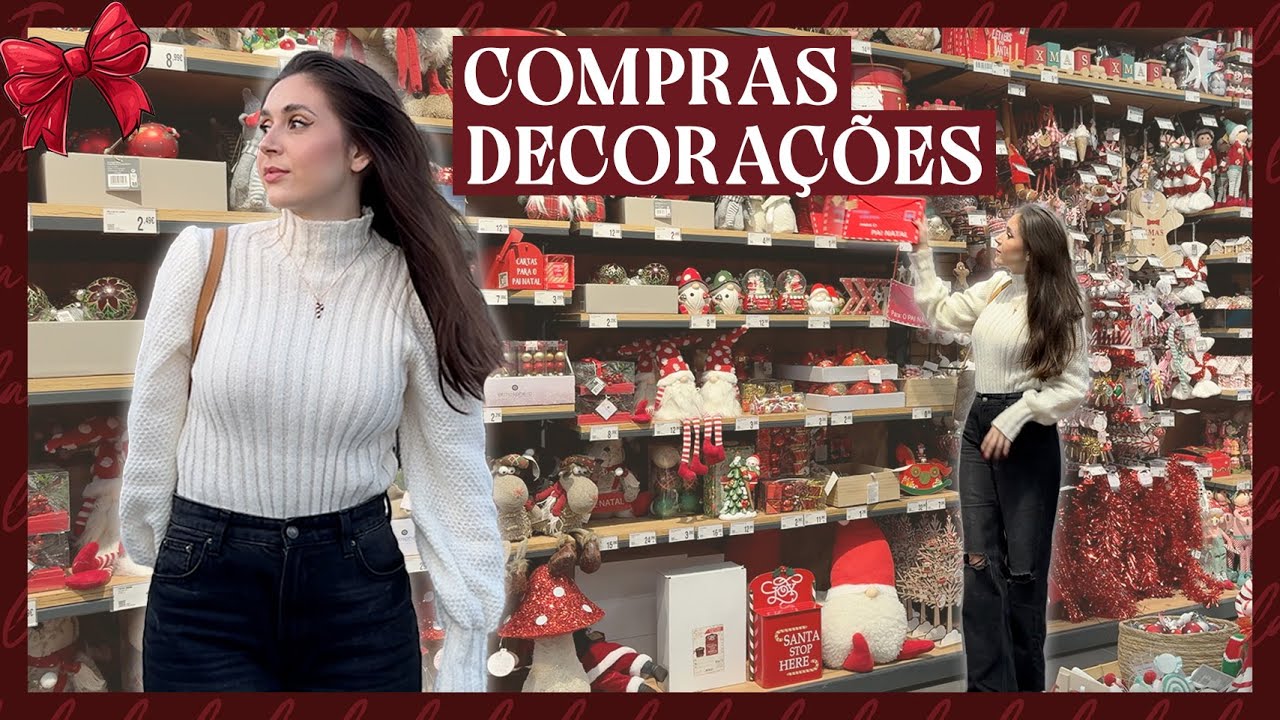 COMPRAS de DECORAÇÕES de NATAL 🎄 | #NatalDaGentil | Joana Gentil
