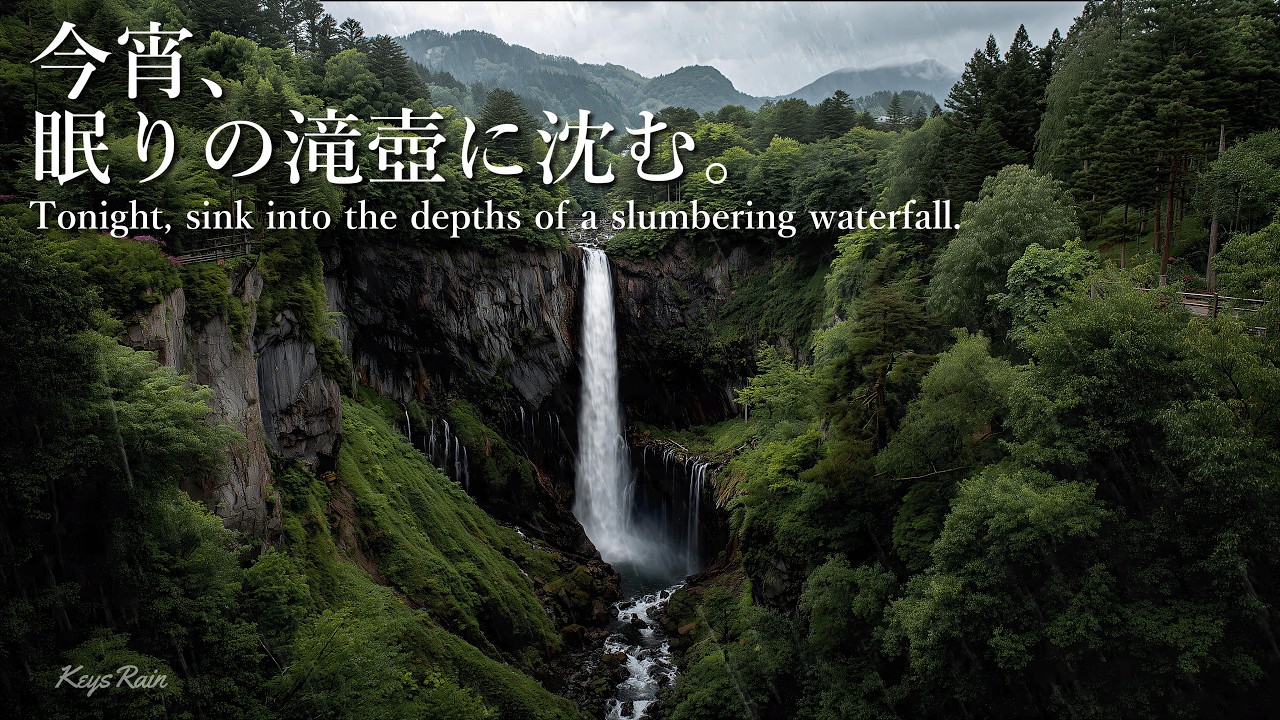 轟音を包む、深い森の雫。奥日光・華厳の滝【作業用BGM / 睡眠用BGM / ピアノ】