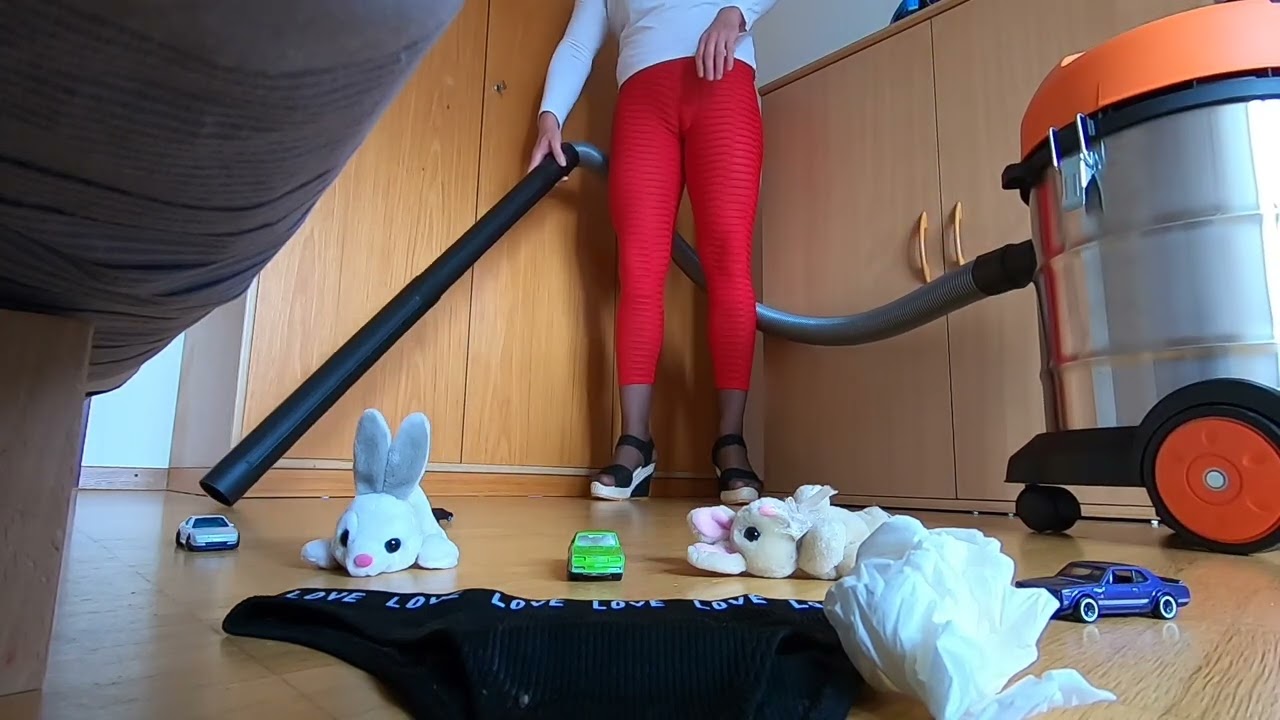 Vacuuming my boys room after playing with his girlfriend