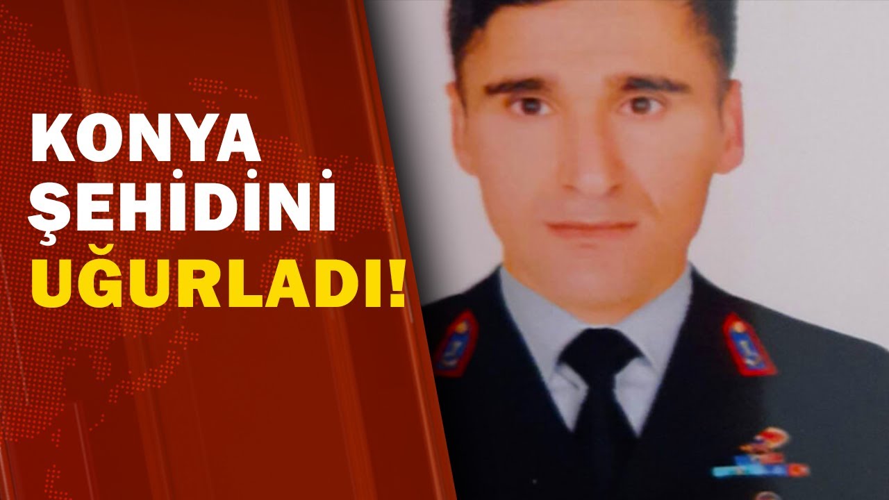 Hatay'da şehit düşen Uzman Çavuş Ali Konukçu Konya'da son yolculuğuna uğurlandı. / A Haber | A Haber