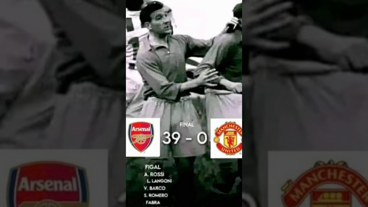 Arsenal v Man U 39-0 #football #fyp  #trending #goals #arsenal #manchesterunited