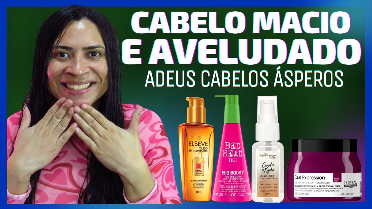 TOP PRODUTOS HIDRATANTES PARA TRATAR CABELOS ÁSPEROS - DENISON DIAMOND
