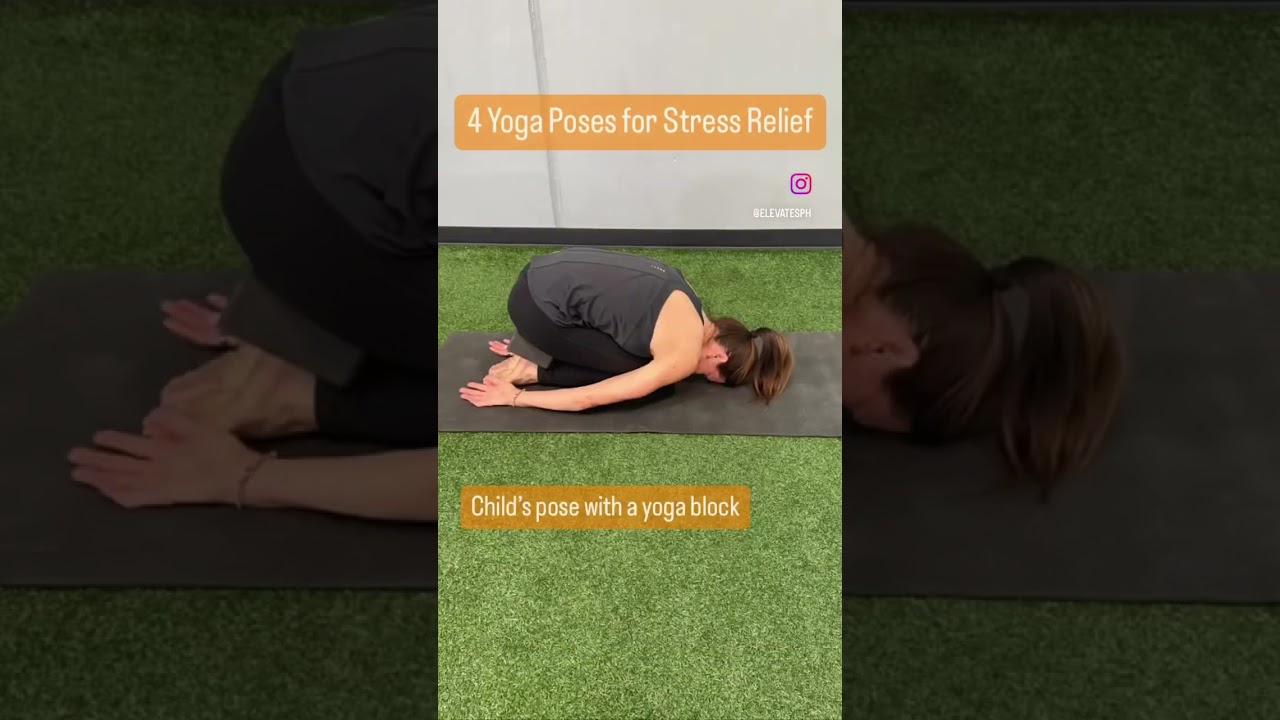 4 Yoga Poses for Stress Relief🧘&zwj;♀️