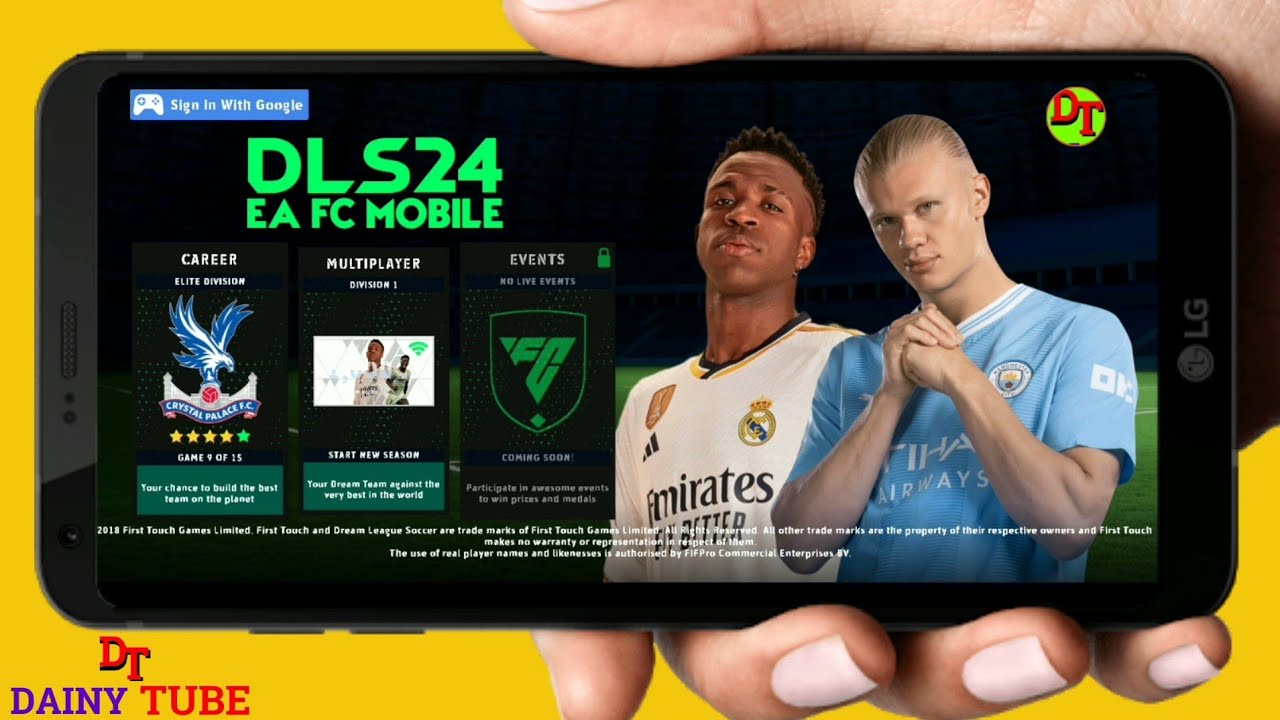 DREAM LEAGUE SOCCER 2024 MOD EA FC MOBILE 2024 (APK+OBB+DATA)