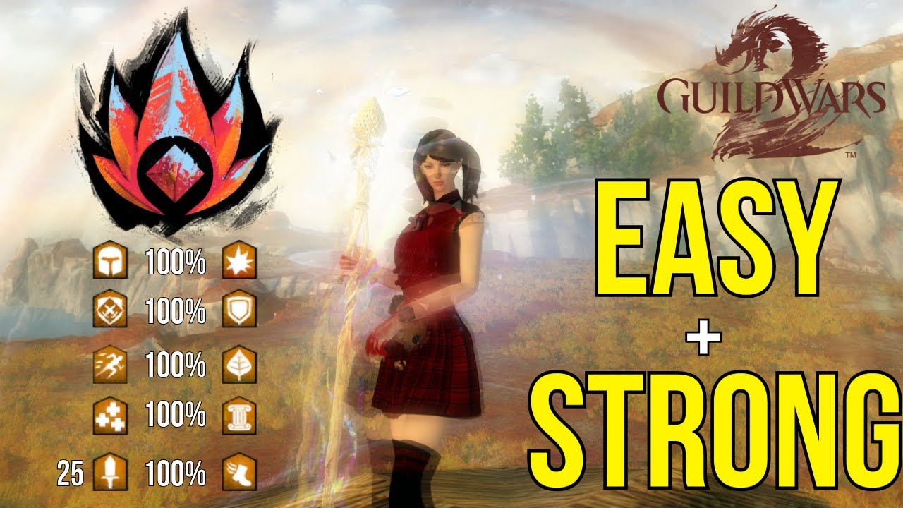 10 Boons Permanently! The MOST Underrated Healer in GW2 - Quickness Staff Catalyst Build Guide