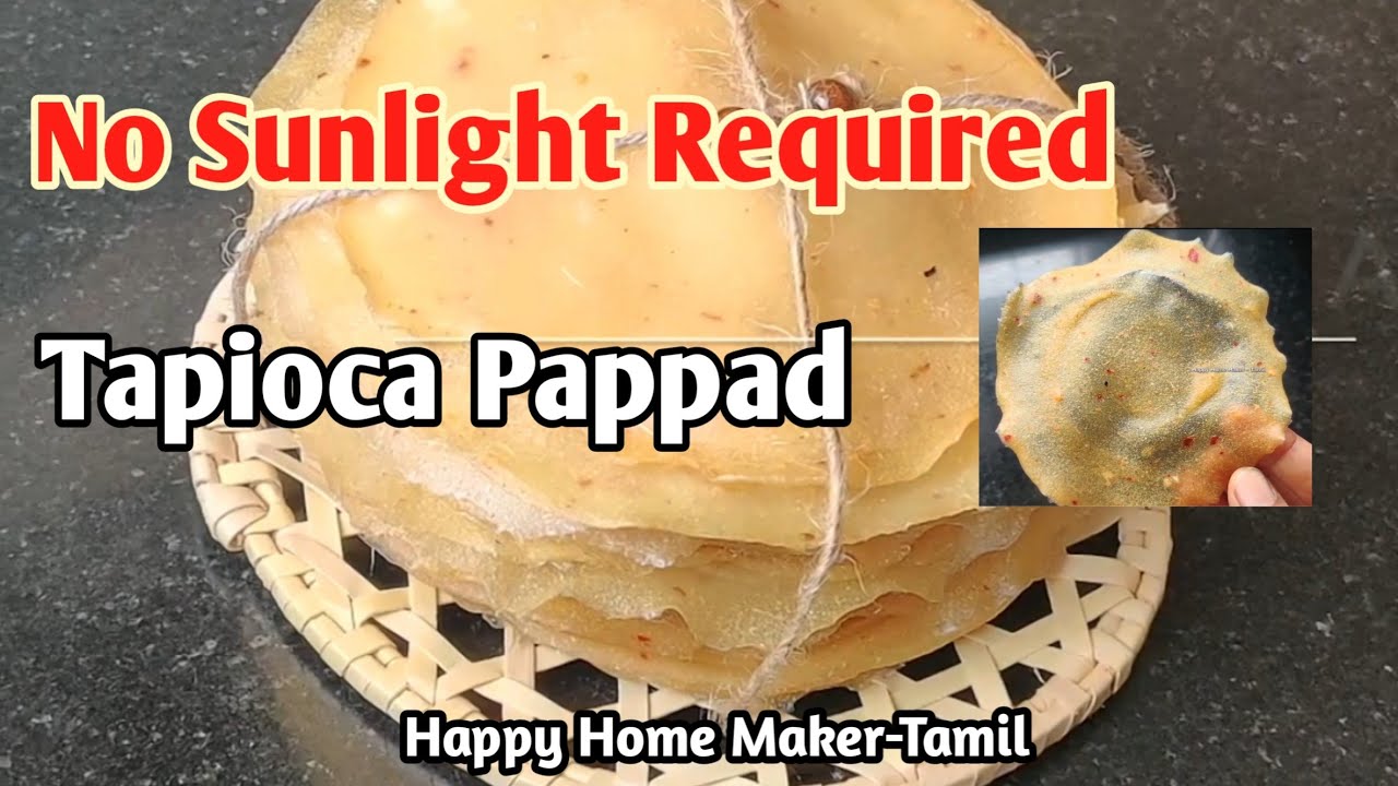ஒரே நாள் போதும்! Fan காத்திலேயே காயும்! Tapioca Papad Recipe In Tamil | Maravallikizhangu Appalam