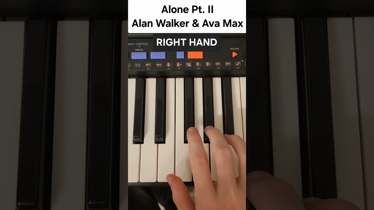 Alone Pt. 2 Piano Tutorial 