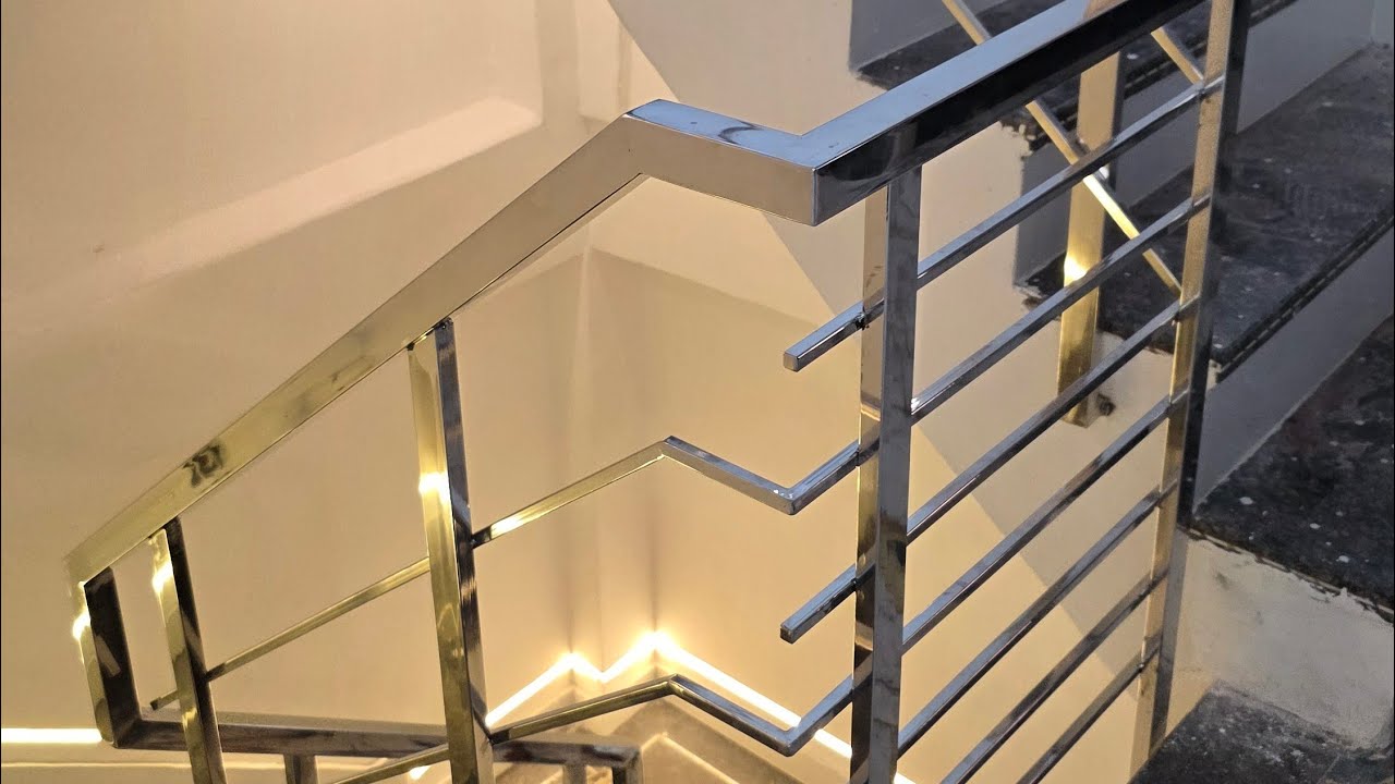 how to install stainless steel handrail | square pipe Railing full installation video #youtube #akib