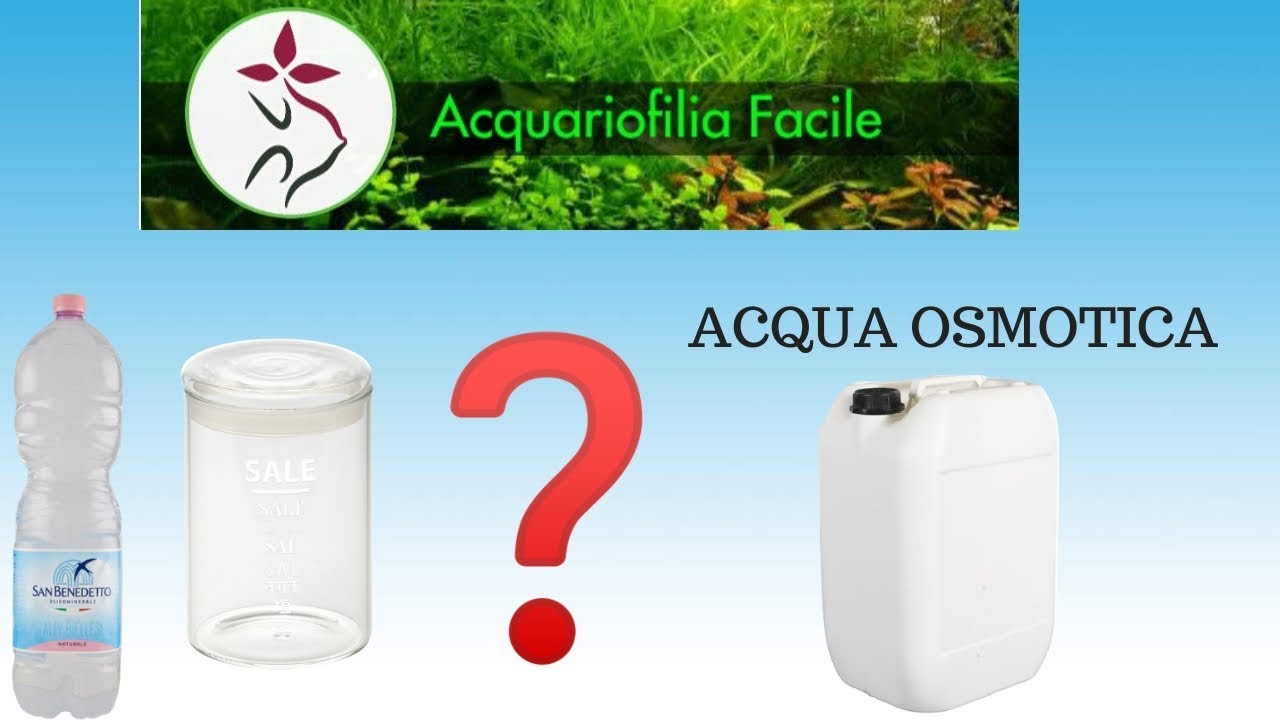 ACQUA DI RUBINETTO IN ACQUARIO: SI O NO??