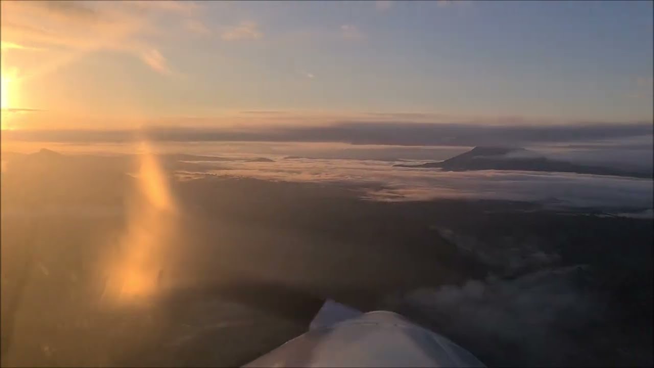 The Most Beautiful Sunrise Cloudscape I’ve Ever Flown Over!