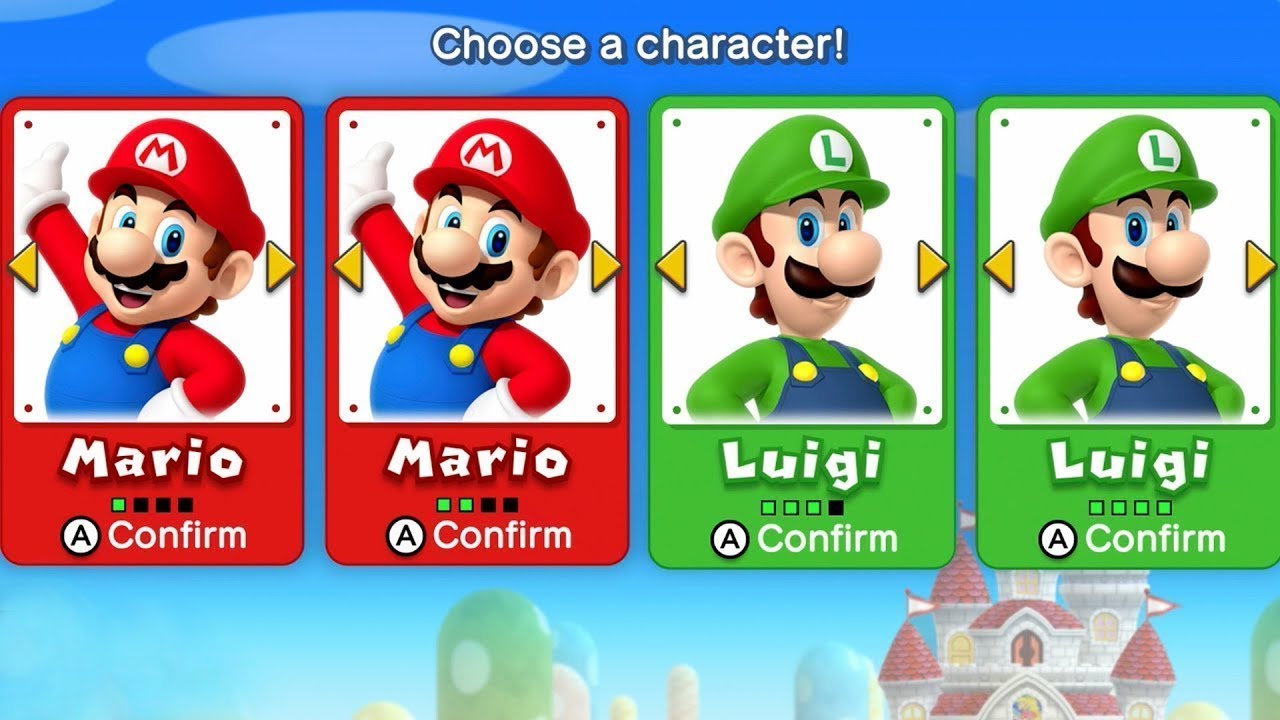 Super Mario Bros U Deluxe - 2 Players Final Boss! Coin Battle