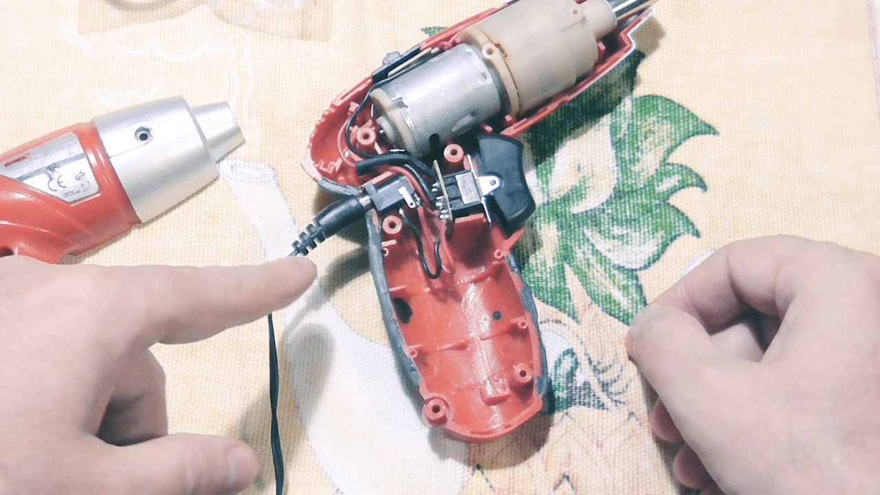 Переделка электрической отвертки. Выкидываем аккумуляторы