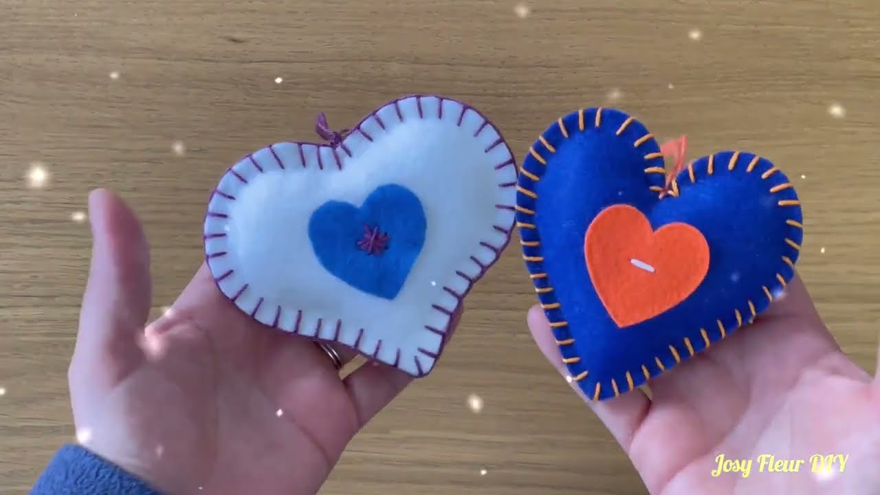 Decoraciones de Navidad con fieltro DIY - D&eacute;corations de No&euml;l en feutrine 🎄💗
