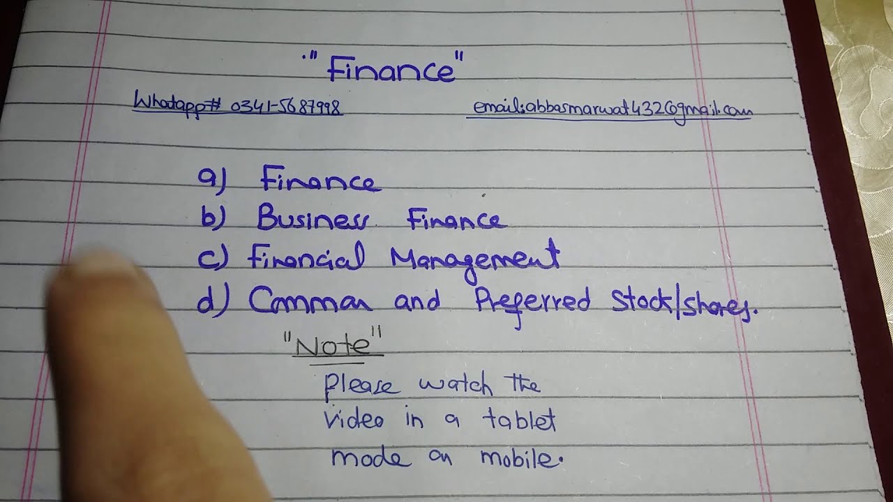COMMON AND PREFERRED STOCK,FINANCE ,FINANCIAL MANAGEMENT,FINANCE PART 1| guidancetips