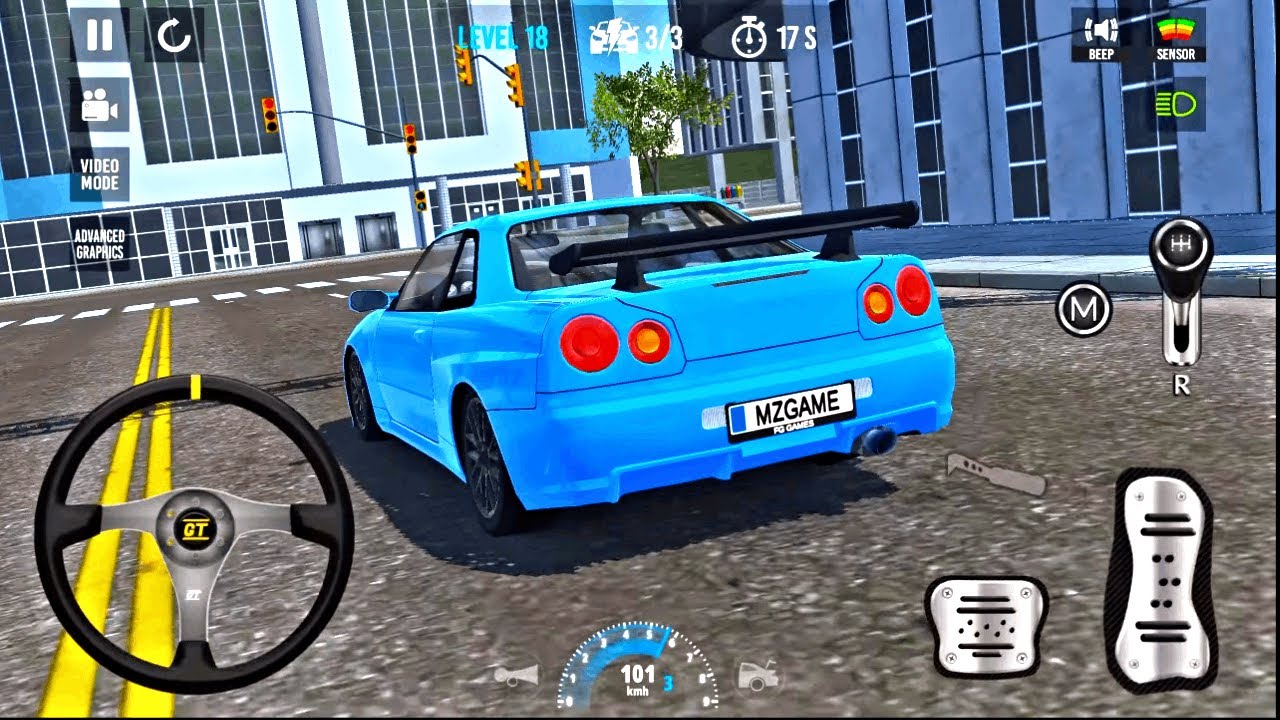 Nissan GT-R Speed Run Challenge | Car Parking 3D: Online Drift Gameplay | Android Driving 2025