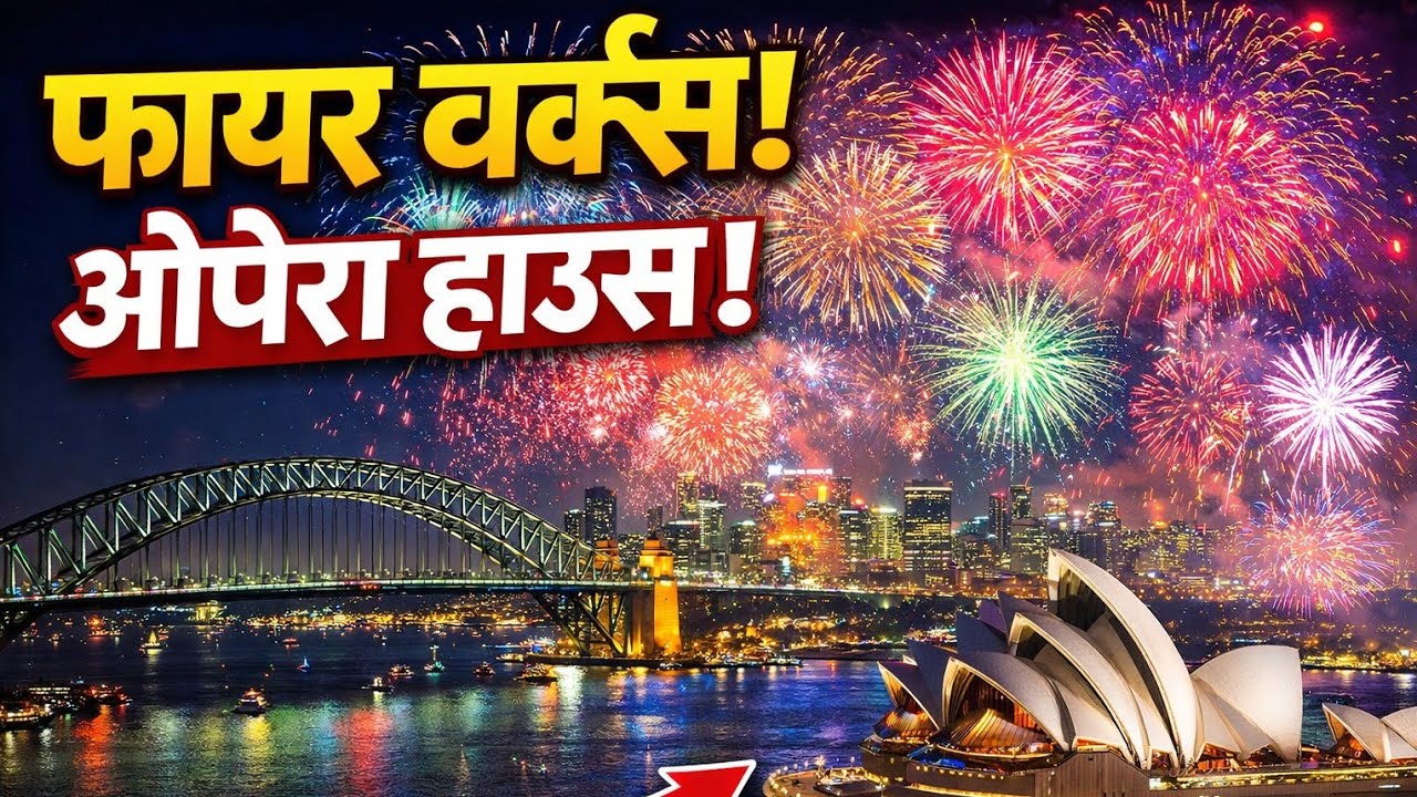 सिड्नीको  ओपेरा हाउस र हार्बर ब्रिजमा भव्य फायरवर्क्स  अंग्रेजी नयाँ वर्ष 2026 को स्वागत 