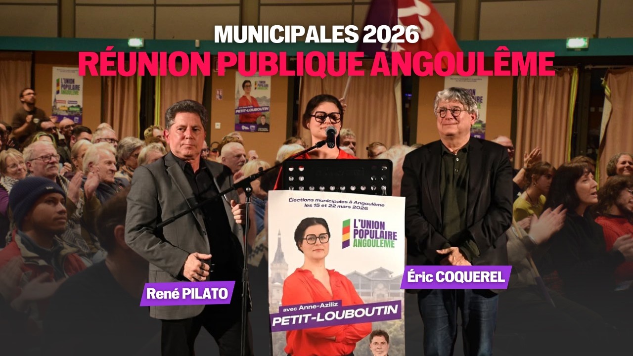 Municipales 2026 : discours d'Eric Coquerel à Angoulême