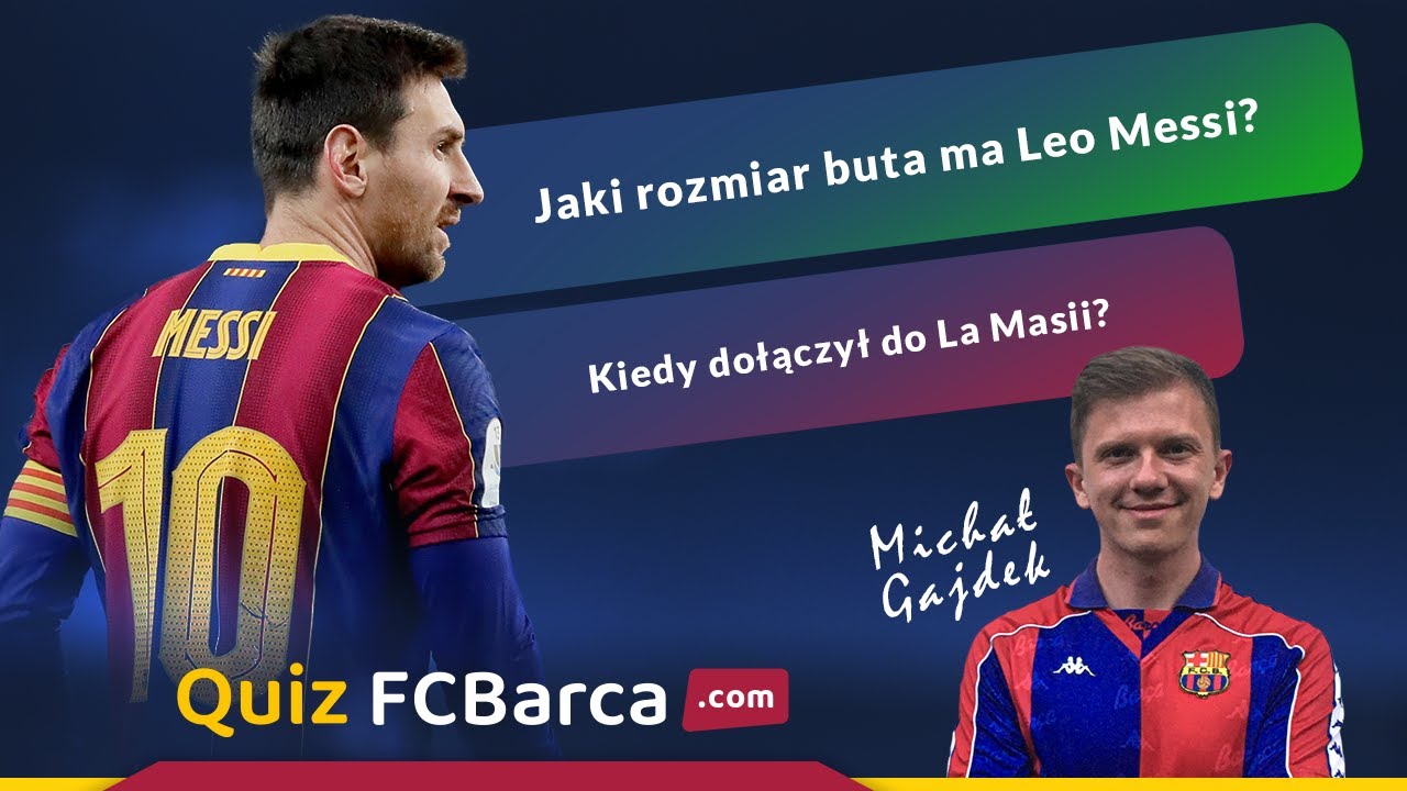 Michał Gajdek vs MESSI | Quiz FCBarca.com #1