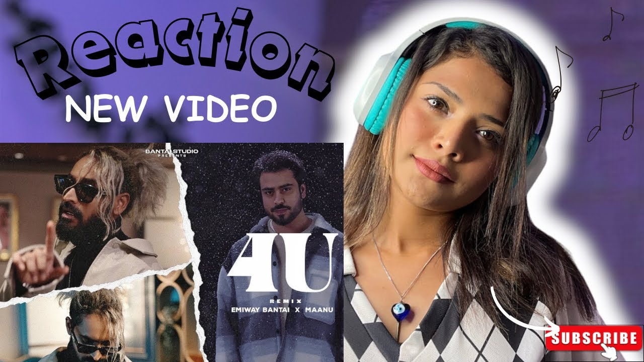EMIWAY BANTAI X MAANU - 4U REMIX _ OFFICIAL MUSIC VIDEO _ WHOLE HEARTEDLY (Album)|| Reaction Video |