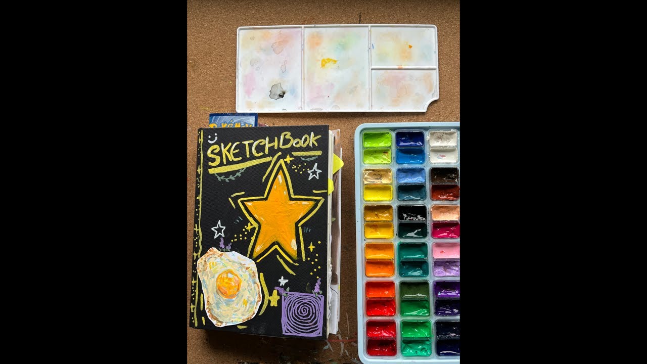 Painting with gouache!!