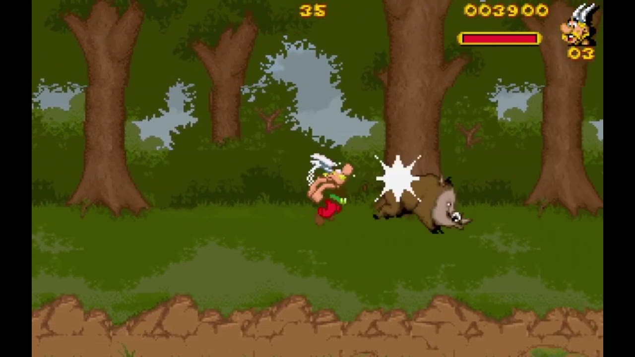 Astérix & Obélix (Astérix gameplay) for DOS