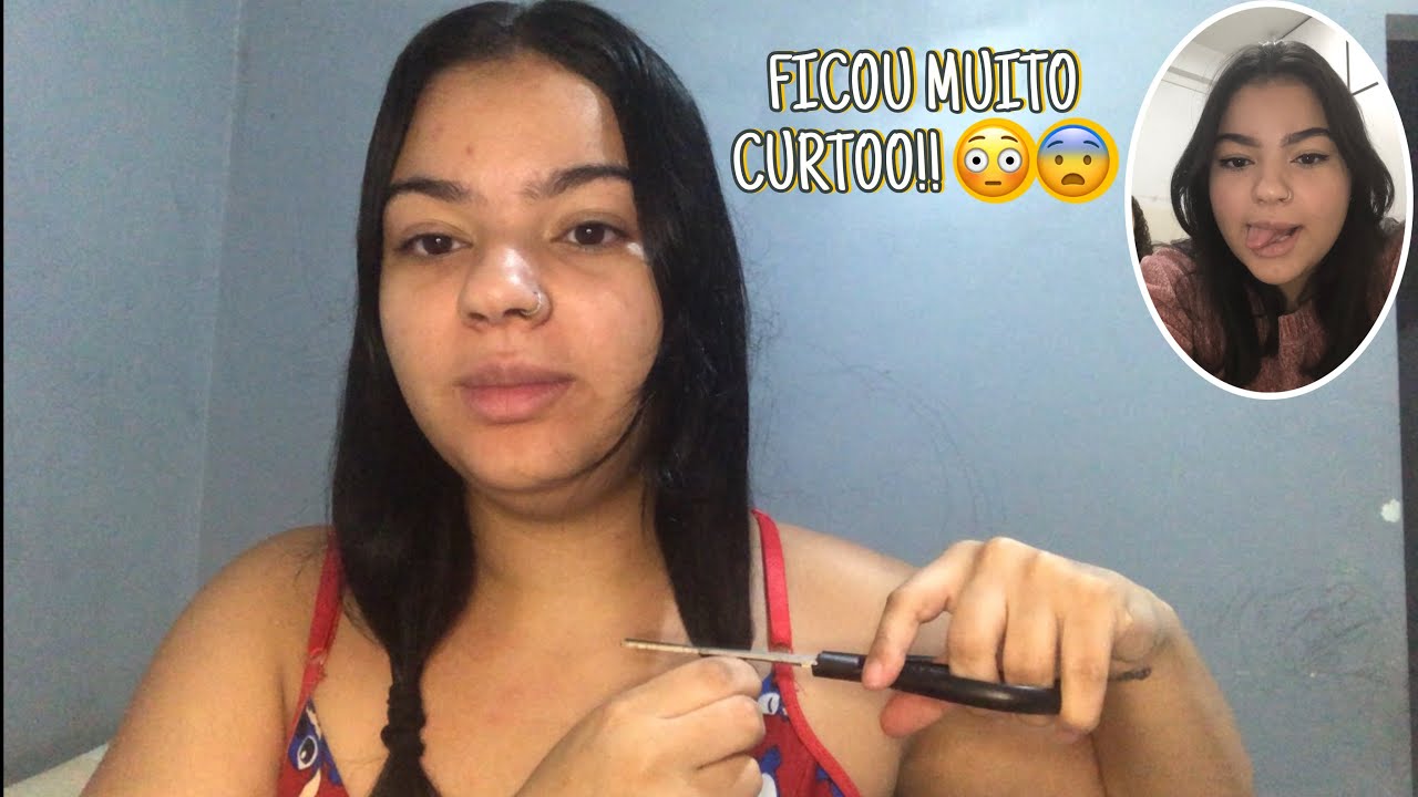 cortando meu cabelo em casa - ficou MUITO curto!! ✂️💇‍♀️