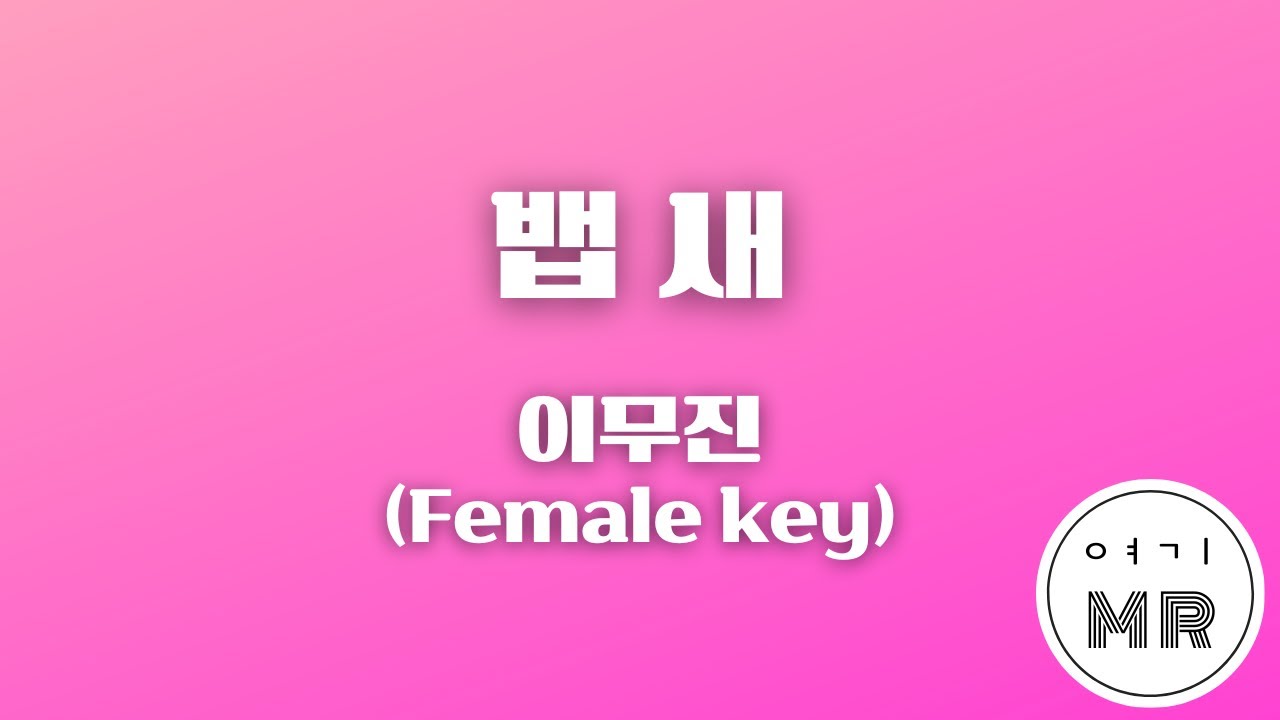 뱁새 - 이무진 (여자키Bb/+3) 여기MR / Karaoke / Music / 노래방