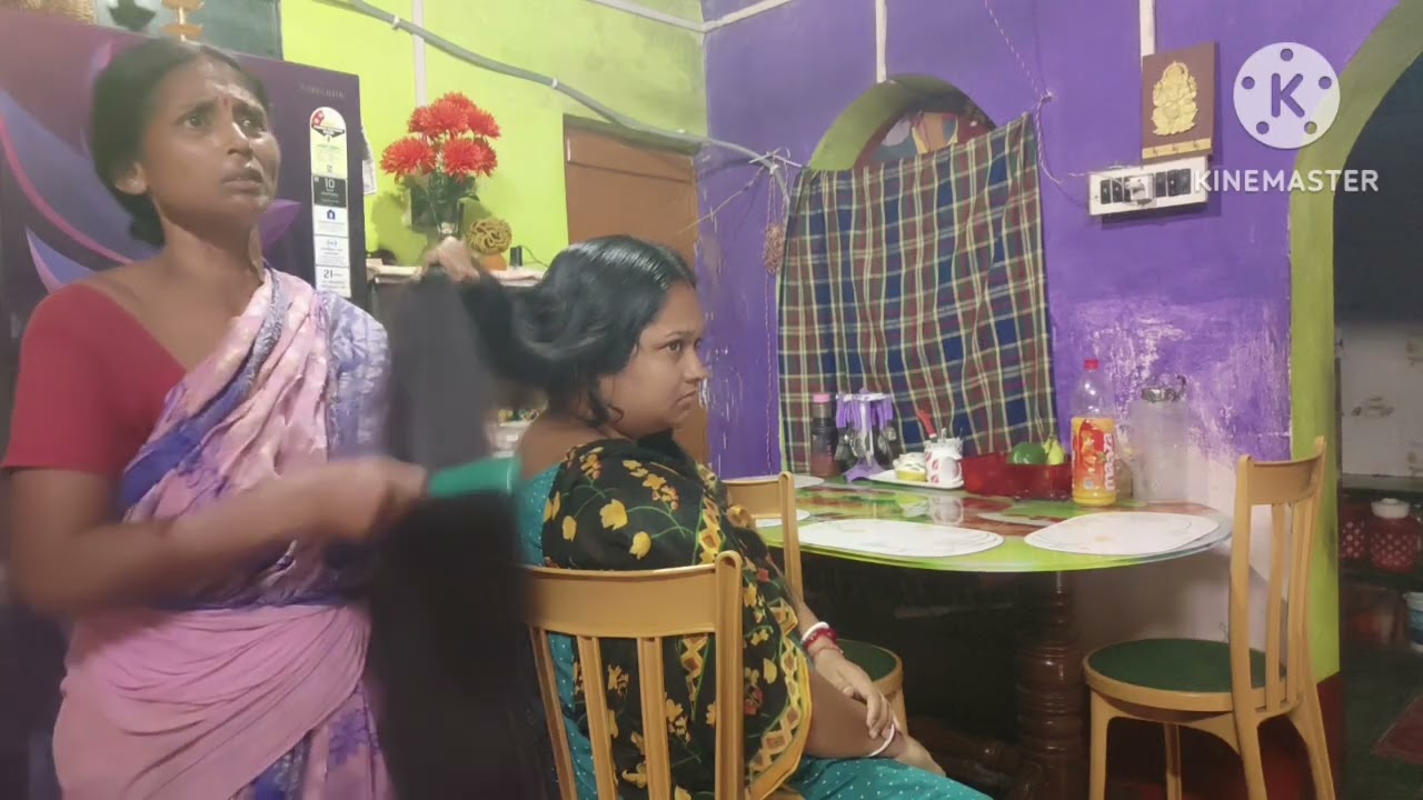 Long hair combing by other lady #hairtutorial #haircare