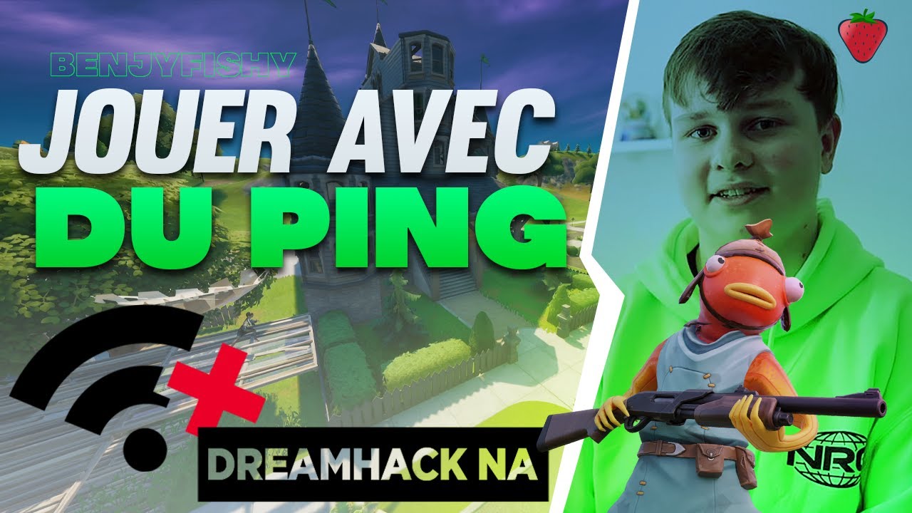 COMMENT JOUER AVEC 100 DE PING A FORTNITE - BENJYFISHY DREAMHACK NA (Piece Control , Boxfight , ...)