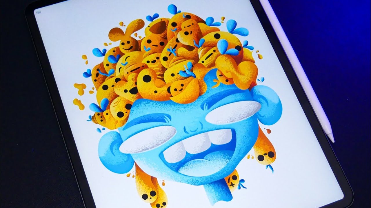 Satisfying Doodle Art  on iPad Pro