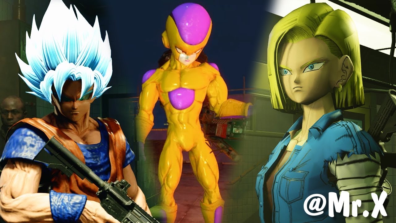 Resident Evil 3 Remake Android 18 with Goku VS Freeza PC MOD