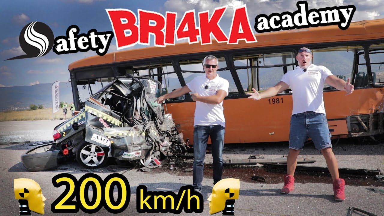 World’s fastest crash test 208+ km/h| Скорост| Safety BRI4KA Academy | ENG SUB