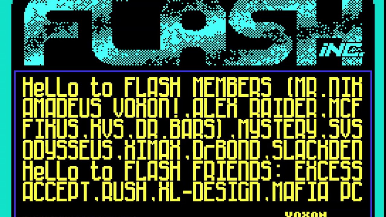 AAA band - Intro Gigademo #5 [Part 1/2] | ZX Spectrum Cracktro Collection