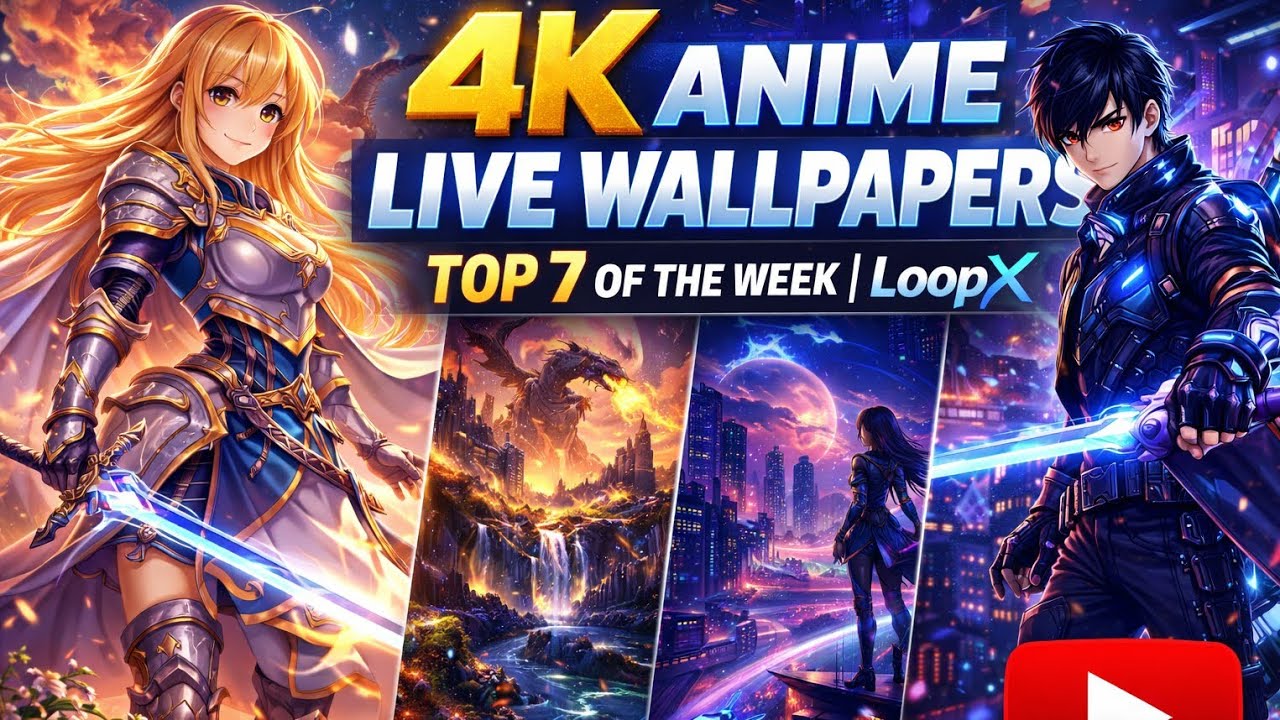 🔥4K Anime Live Wallpapers – Top 7 of the Week | LoopX