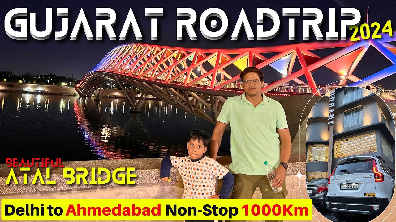 Gujarat Roadtrip 2024| Delhi to Ahmedabad by Road NonStop 1000KM EP3 #travelvlog #Gujarat #scorpion