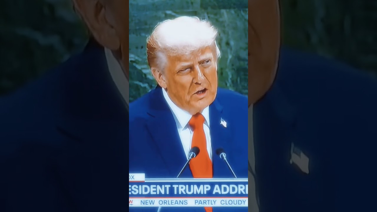 Trump addresses the United Nations this morning. 