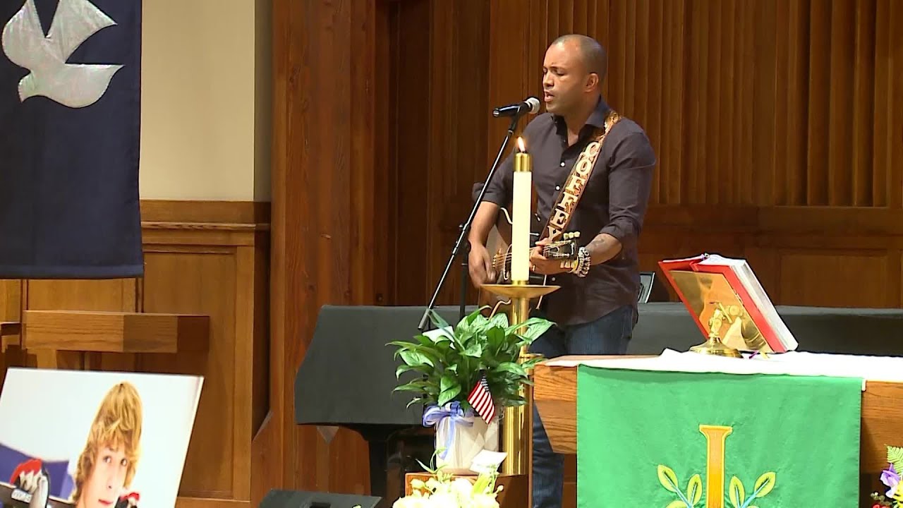 WATCH: Beautiful performance of 'Amazing Grace' at Cpl. Page's funeral