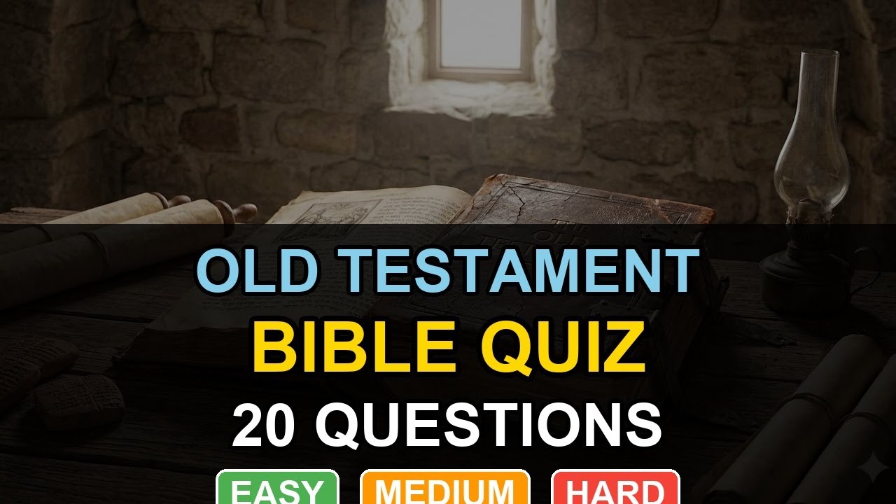 Old Testament Bible Quiz - 20 Questions Challenge (Easy to Hard) ⛪