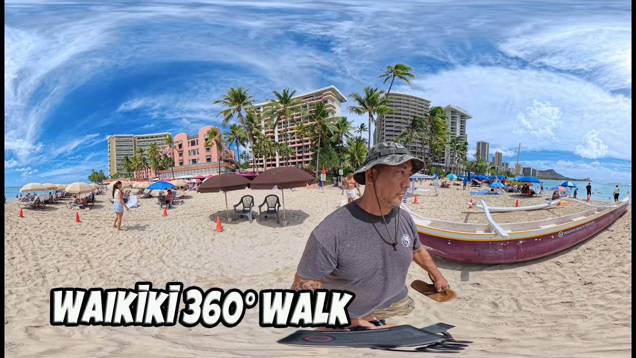 360° Walk in Waikiki – Queen’s Beach to End of Waikiki Beach (Full Loop Walk)