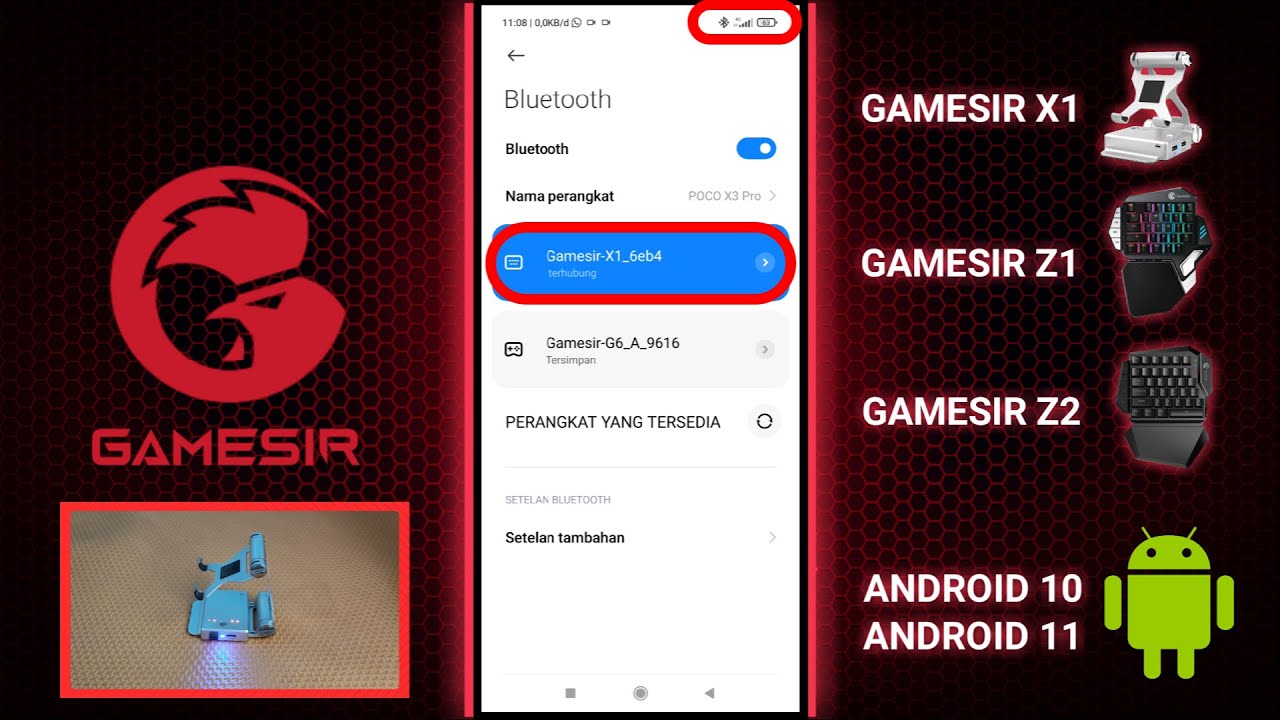 *SOLVED* Cara Menyambungkan Bluetooth GAMESIR X1/Z1/Z2 Pada Android 10 & 11 (POCO, REDMI & XIAOMI)