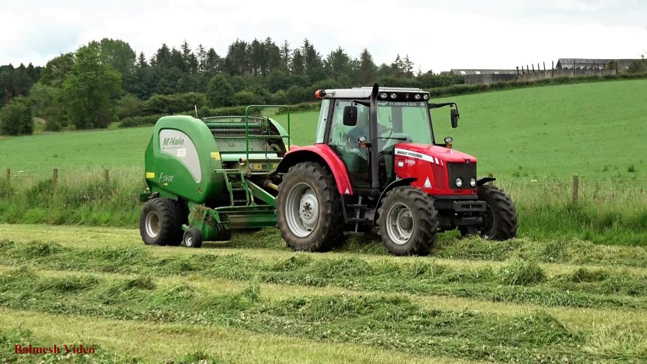 Baling and Bale Collecting. - Massey, McHale and JCB.