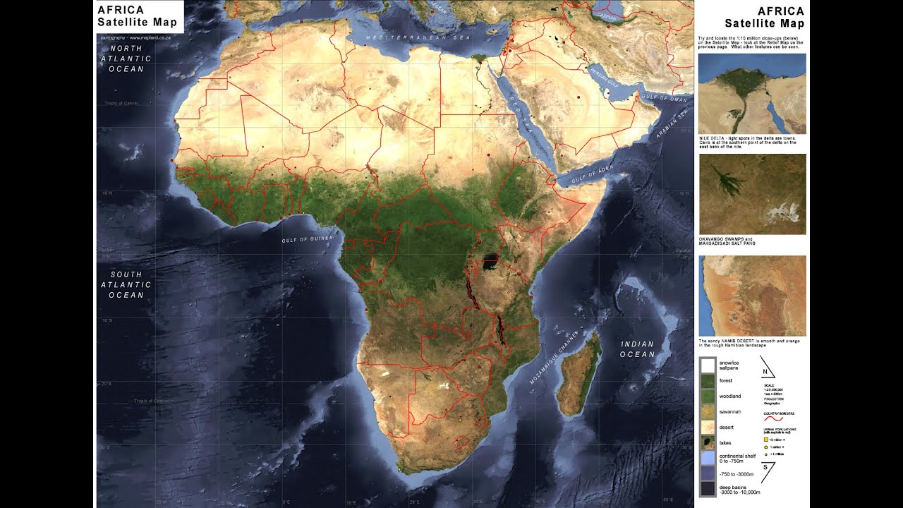 All Countries of Central Africa shown on map