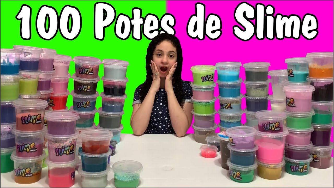 MISTUREI 100 POTES DE SLIMES
