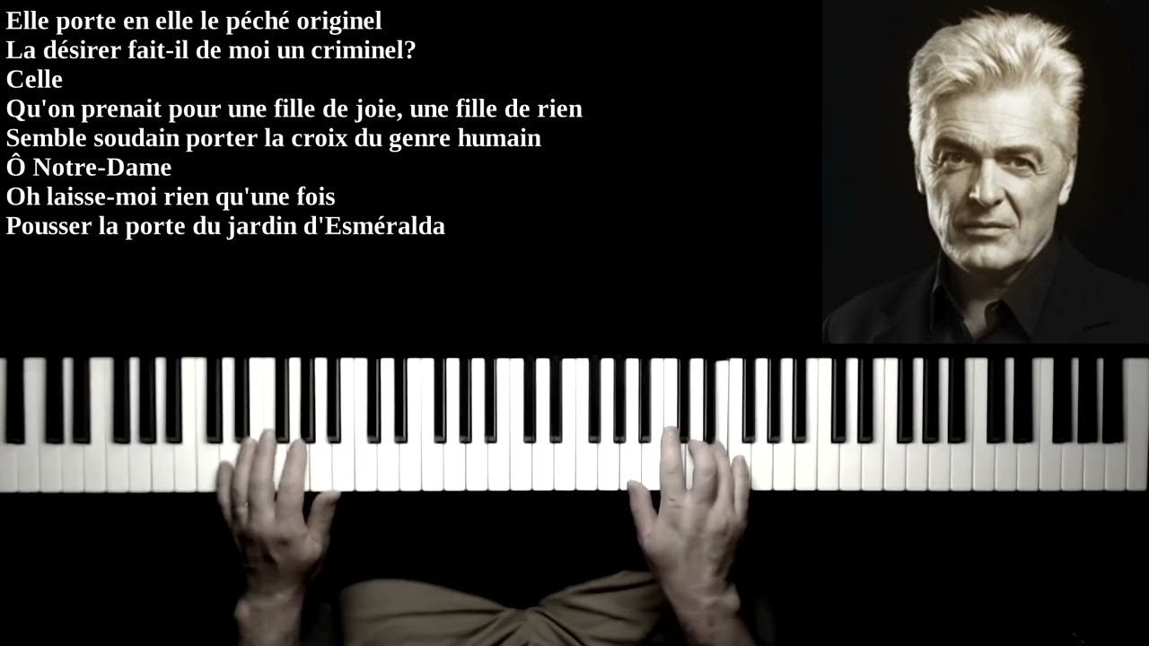 Belle --  Notre dame de Paris (piano + Lyrics)