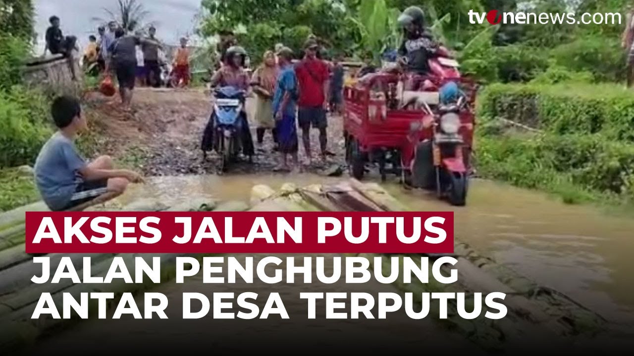 Sungai Cilemer Meluap, Akses Jalan Penghubung Antar Desa Terputus | OneNews Update
