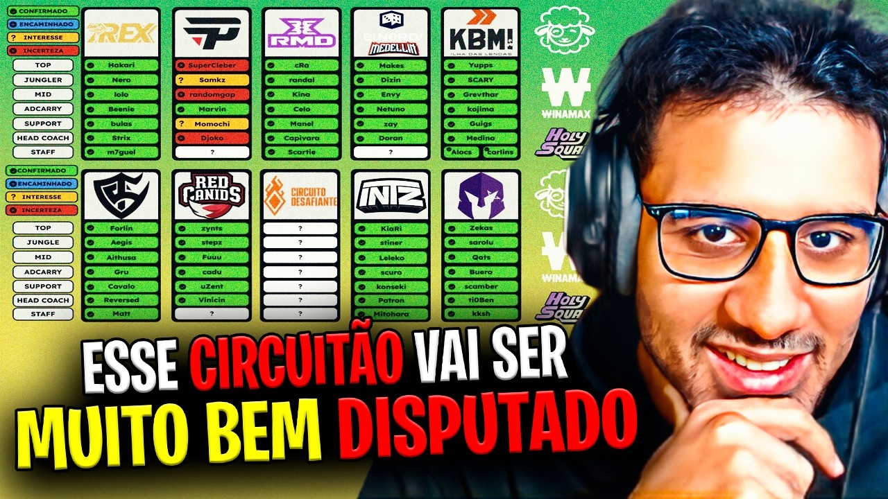 🚨 ESSE CIRCUIT&Atilde;O 2026 T&Aacute; STACKAD&Iacute;SSIMO! ABSOLUT REAGE E COMENTA SOBRE OS JOGADORES