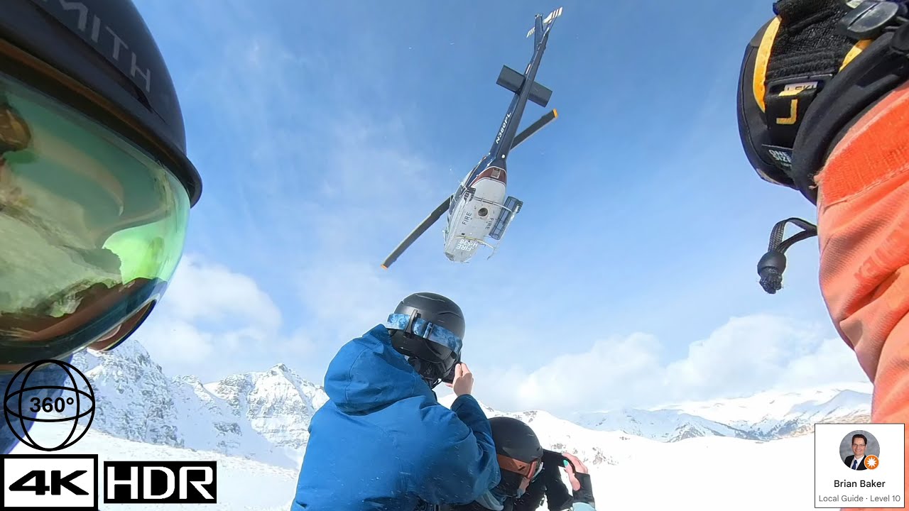 Ski Silverton Mountain | ◆◆ HELI RUN! | 360° Video